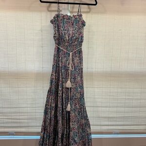 Fred Floral Maxi Dress with Tassel Belt